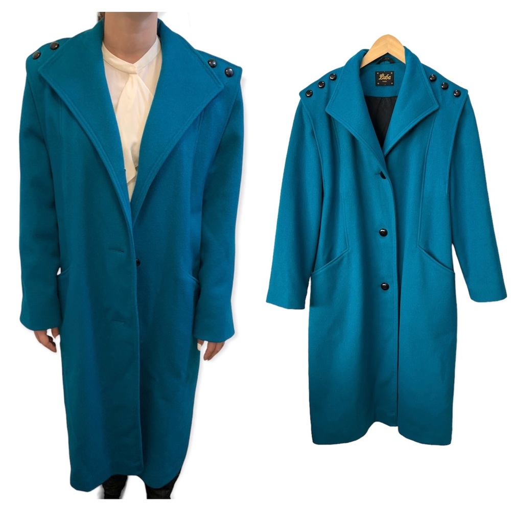 Vintage Art Deco Luba Paris Wool Coat